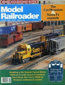 Model Railroader August, 1989 - Picture 1 of 1