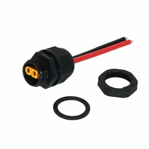 PG16 threaded waterproof Panel Mount + XT60 Female 12awg 6" wire DIY Tinned end - Picture 1 of 4