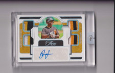 TERMARR JOHNSON 2023 PANINI THREE AND TWO BASEBALL QUAD JERSEY AUTOGRAPH 3 COLOR