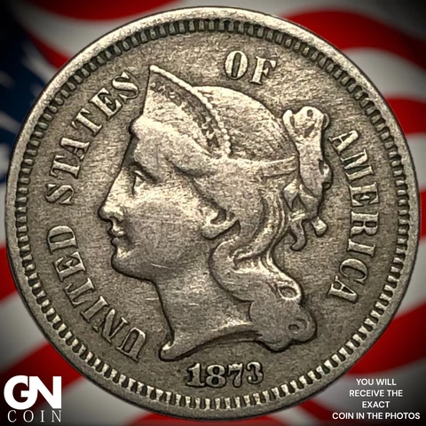 1873 3 Cent Nickel Piece  Q8130 Cover