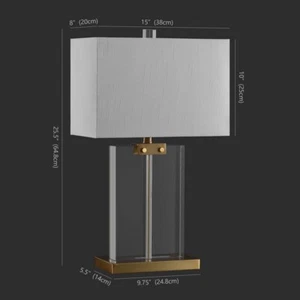 Safavieh MADDOCK CRYSTAL TABLE LAMP, Reduced Price 2172724674 CTL1033A - Picture 1 of 5