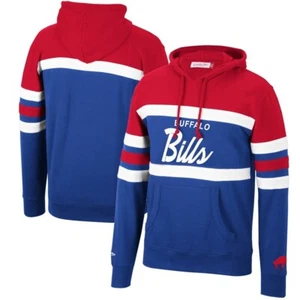 Buffalo Bills NFL Mitchell & Ness Men's Head Coach Hooded Sweatshirt - Picture 1 of 4
