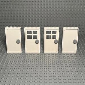Lego Door Frames White 1x4x6 60596 + Door With Panes and Handle 60623 + 60616 - Picture 1 of 2