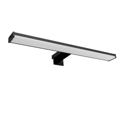 Lampada da bagno led da parete 8W 4000K luce neutra nera IP44 40centimetri - Immagine 1 di 3