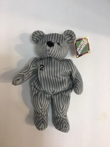 Salvino's Bammers Opening Day Derek Jeter #2 Bean Bag Pinstripe Bear Tag Cover