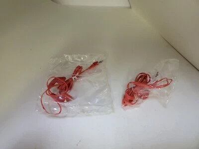 DOS ROJOS Universal 3.5mm Auriculares con Cable Auriculares Estéreo Auriculares #S28 Foto 1 de 4