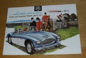 Austin Healey 3000 Mk2 Brochure 1961 - Foto 1 di 1