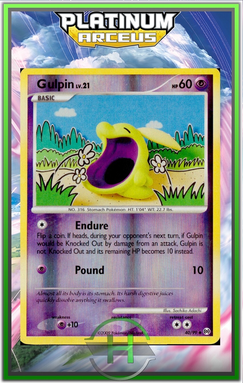 Gulpin Reverse - Platinum Arceus - 40/99 - English Pokemon Card