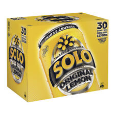 30pc Solo Original Lemon Flavoured Soft Drink Carbonated Soda Cans 375ml