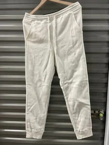Independent Trading Co. Men Midweight Fleece Sweatpants White XL - Picture 1 of 3