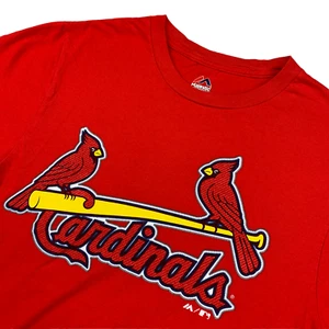 St. Louis Cardinals Yadier Molina #4 Men's Majestic T-Shirt Red • Small - Picture 1 of 8
