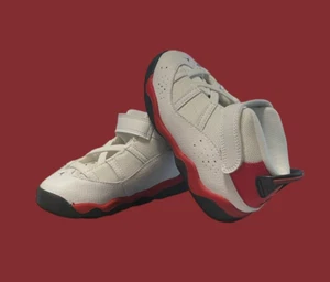 Jordan 6 Ringe Schuh Turnschuhe 323420-126 weiß Kleinkind Größe 10C - Bild 1 von 14