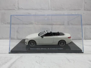 1:43 Mercedes-Benz E-Class Coupe Cabriolet White Dealer Authentic Model Car - Picture 1 of 10