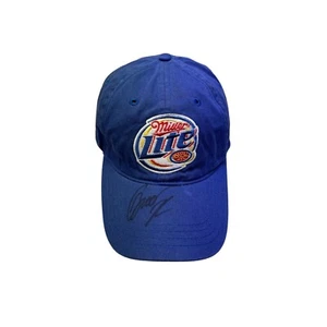 2006 Miller Lite #2 Brad Keselowski signierter verstellbarer Denimhut Nascar - Bild 1 von 8