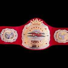 New TNA World Heavyweight Championship Wrestling Title Belt Adult Size 2MM Brass
