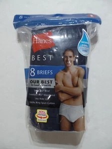 SLIP UOMO HANES NUOVO 2014 SENZA ETICHETTE TAGLIA S 28-30 ~ 8 PAIA TONALITÀ BLU - Foto 1 di 9