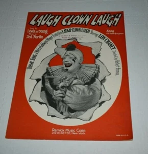 1928 Laugh Clown Laugh Vintage Noten Lon Chaney - Bild 1 von 3