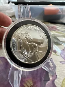 2014 Great Britain 1 oz Silver Year of the Horse BU - Picture 1 of 2