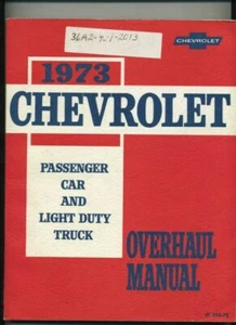 1973 Chevrolet Car & Light Truck Overhaul Shop Manual - Bild 1 von 1