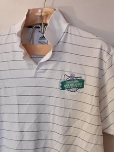 Mens ADIDAS Golf polo Collar pinstripes NFL Alumni Sz XL - Picture 1 of 7
