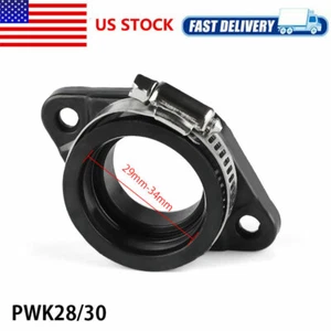 Flange Adapter Carb Manifold Intake Boot For Dirt Bike PWK 28mm 30mm Carburetor - Picture 1 of 7