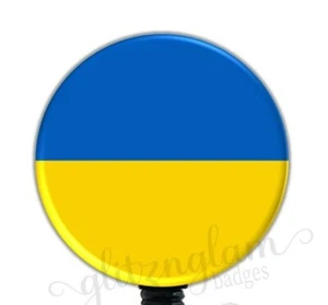 Carrete de insignia de Ucrania, soporte con titular de tarjeta de identificación de Ucrania, Ucrania retráctil G6080 - Imagen 1 de 8
