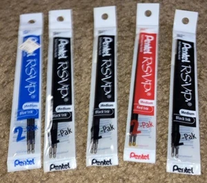 Vintage Pentel RSVP Minen! 5 Stück! Vintage Bürobedarf! - Bild 1 von 2