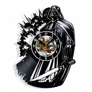 Star Wars Darth Vader Vinyl Wall Clock Art Home Room Decor Gift Birthday Holiday - Picture 1 of 5