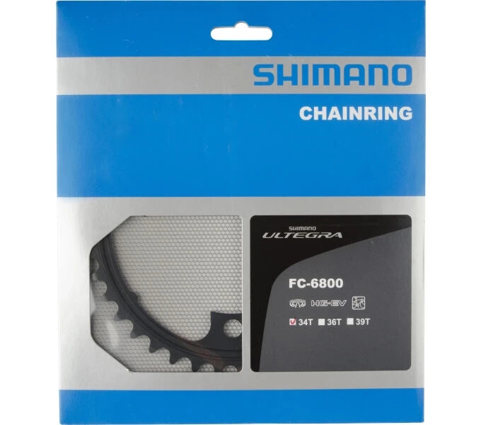 Shimano FC-6800 Pedivella Sinistra - 172.5 Mm, Nero/Grigio - Foto 13