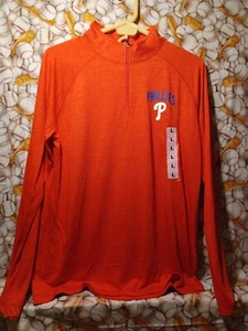 PHILADELPHIA PHILLIES MLB RED LONG SLEEVE SHIRT- MULTIPLE SIZES-NEW WITH TAGS - Picture 1 of 7