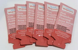 FOAMING ACNE SCRUB PINK GRAPEFRUIT OIL FREE 2% SALICYLIC ACID Lot of 108 .2fl oz - Picture 1 of 3