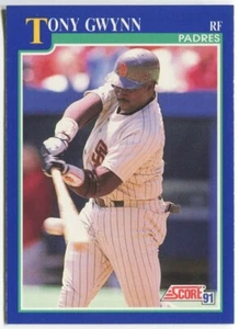 1991 Score #500 Tony Gwynn San Diego Padres - Picture 1 of 2