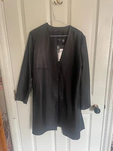 Max Mara Weekend Leather Jacket rrp£569 bnwt uk 12 - Picture 1 of 7