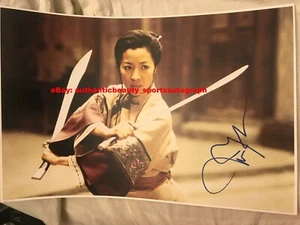 MICHELLE YEOH CROUCHING TIGER HIDDEN DRAGON MOVIE SHU LIEN SIGNED 12x18 REPRINT - Picture 1 of 1