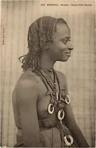 PC MALI FORTIER JEUNE FILLE PEULHE ETHNIC TYPES (a62766) - Imagen 1 de 2