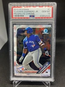 Vladimir Guerrero Jr. 2019 Bowman Chrome Prospects Rookie BCP1 PSA 10 GEMA COMO NUEVO - Imagen 1 de 3
