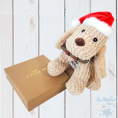 NWB COACH AUTHENTIC BOXED KHAKI/SADDLE SMALL PET COLLAR CH144 - Image 1 of 4