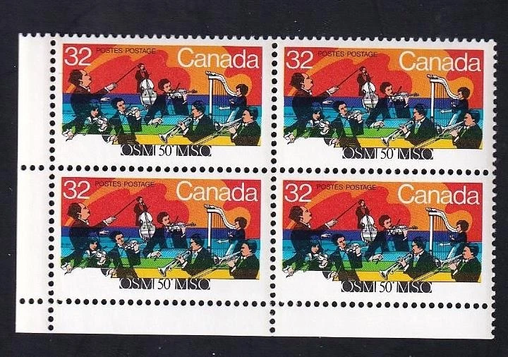 Canada 1984 Montreal Symphony 50th Anniversary, MNH LL field stock sc#1010 - Image 1 of 1