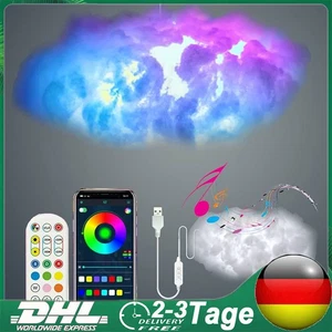 RGB LED Wolken Deckenleuchten Musik Sync APP Bluetooth Steuerung Pendelleuchte - Bild 1 von 14