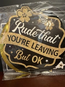 Farewell Party Decorations Lot Cake Toppers, Balloons, Banner, Cupcake Picks - Picture 1 of 5