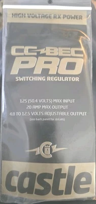 Castle - CC~BEC Pro SWITCHING REGULATOR 125(50.4Volts)20A p/n 010-0004-01 - Image 1 of 4