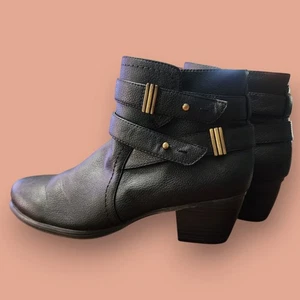 Natural Soul Karmen Moto Stiefeletten Hipster Biker Größe 7M schwarz - Bild 1 von 10