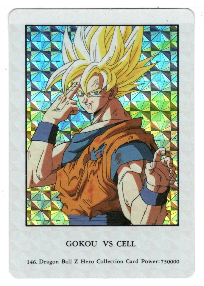 Gokou VS Cell - PRISM (Trading Card) 2000 Dragon Ball Z Hero # 146 - Artbox Mint - Image 1 of 1