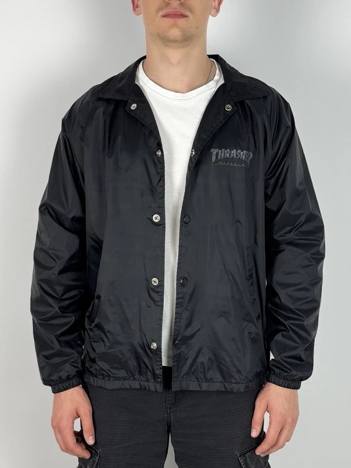 Chaqueta negra Thrasher Skate and Destroy Coach Foto 1 de 4