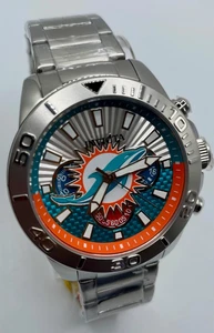 Invicta NFL Miami Dolphins Chronograph GMT Quartz Men's Watch 45mm (47936) - Picture 1 of 19