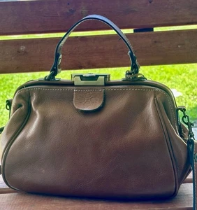 BOLSO CARTERA PATRICIA NASH GRACHI CUERO TOSTADO Envejecido Auténtico De Colección - Imagen 1 de 8