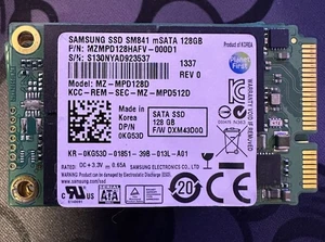 Samsung SM841 128GB mSATA SSD SATA III für Laptop Notebook MZ-MPD128D - Bild 1 von 1