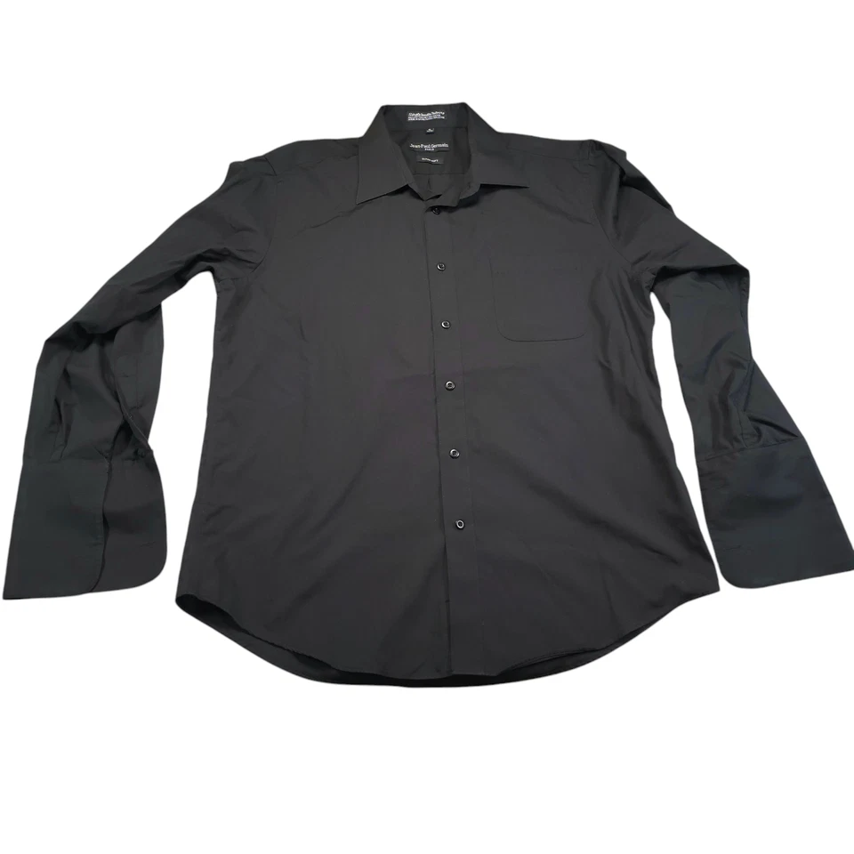 Camisa masculina Jean Paul Germain Paris abotoaduras tamanho 16 32/33 escritório - Imagem 1 de 4