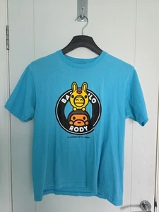 A Bathing Ape Bape blue Baby Milo T-shirt - Picture 1 of 9