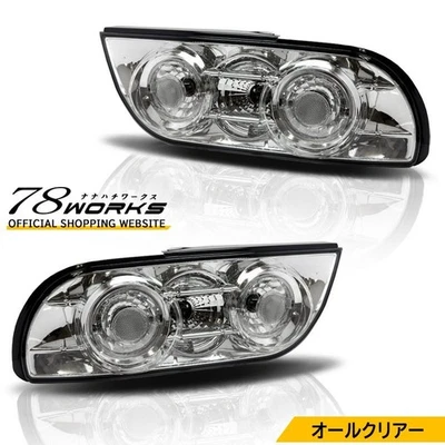 78WORKS Euro Tail Light Clear Full‑Clear For Nissan 180SX RPS13 KRPS13 240SX - Image 1 of 4